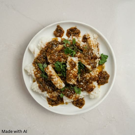 Squid in Special Sauce (Cold Dish) (五味花枝)